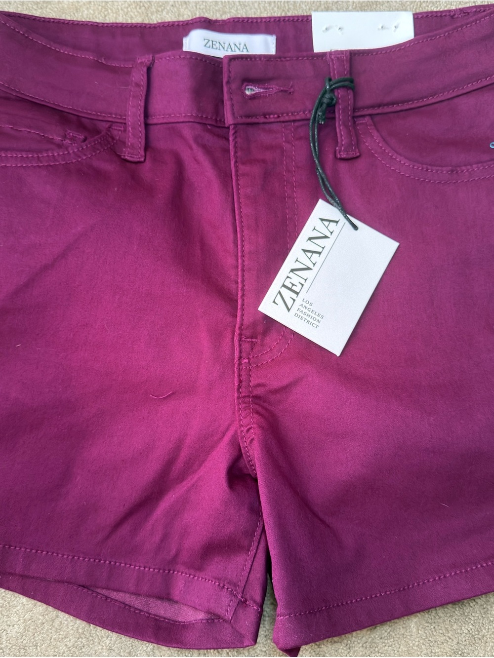 Zenana Outfitters Magenta Women's Shorts